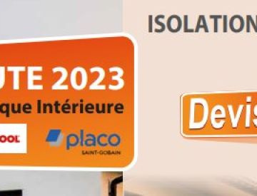 NOUVEAUTE 2023 - ISOLATION INTERIEURE !!!!